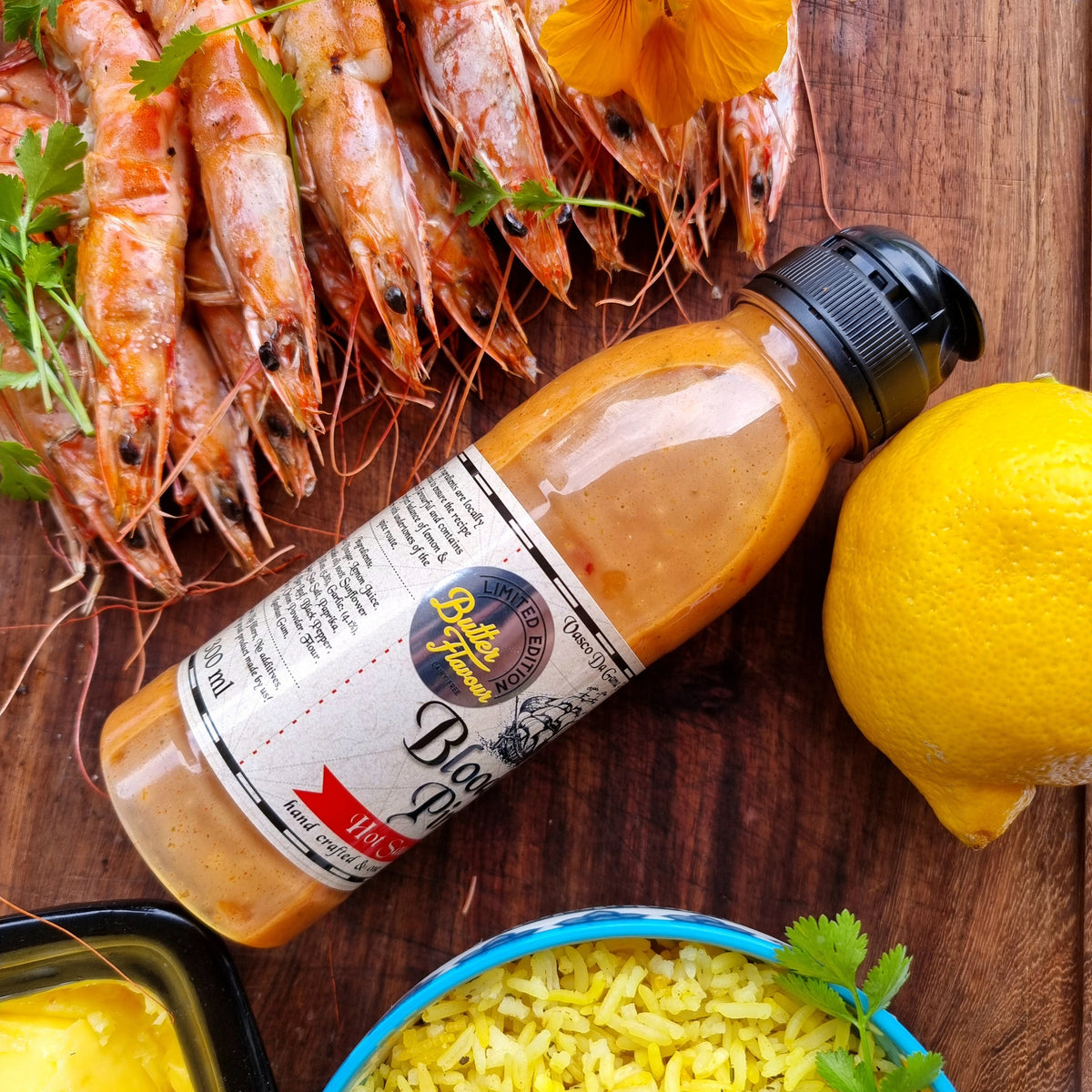 Butter Flavour Bloody Pirate Hot Sauce 300ml